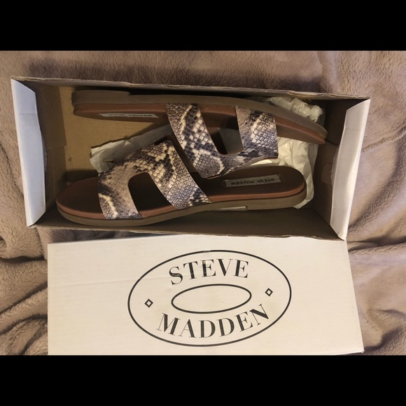 Steve Madden Harriet snake skin print sandals - Picture 5 of 5